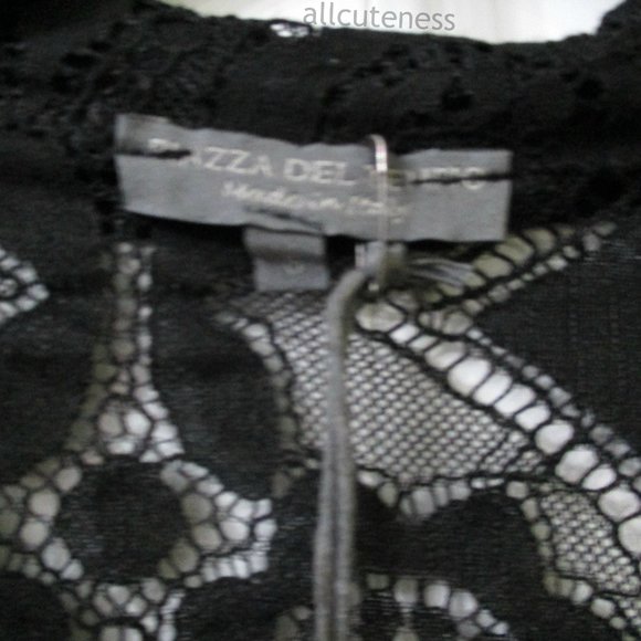 Piazza Del Tempio Black Lace Blazer Made In Italy - Picture 4 of 5